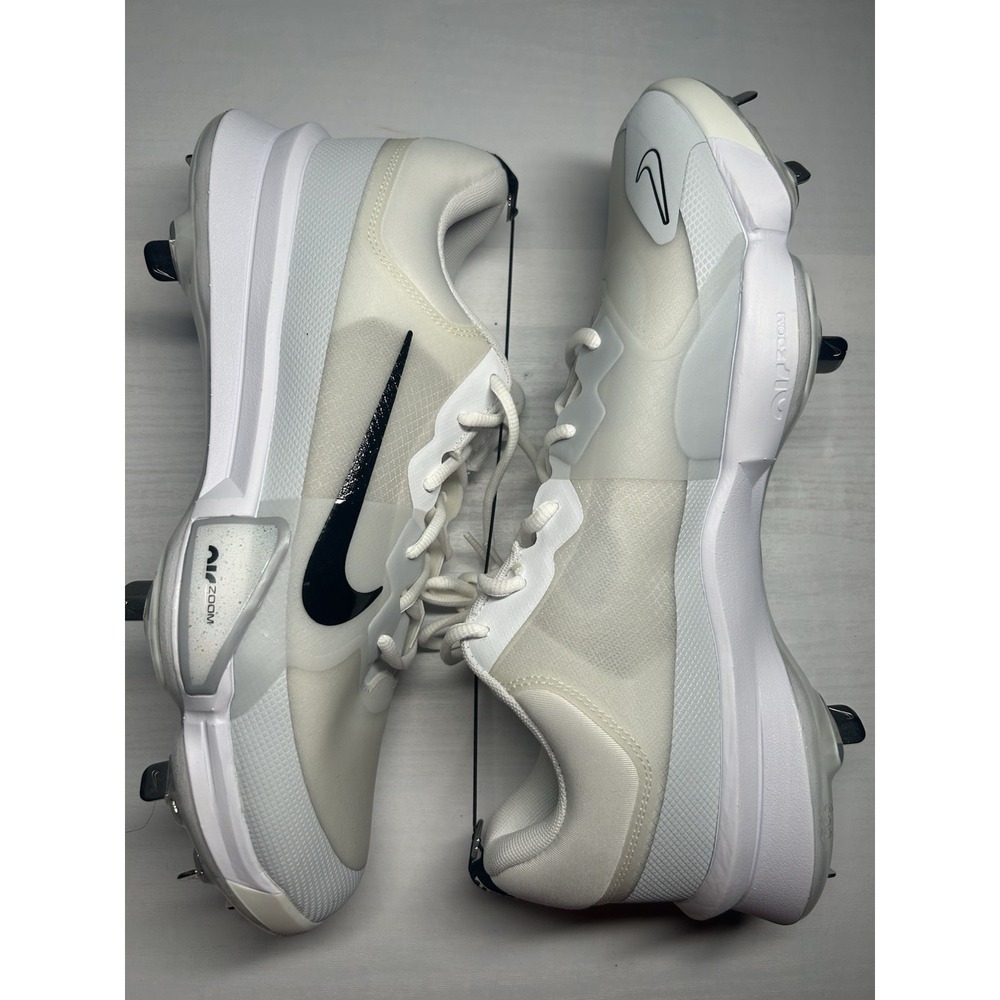 Nike Force Zoom Trout 9 White Black Baseball Men - Sz 13 - FB2907 100-New/No Lid